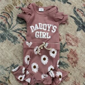 Ruffled Pink 'Daddy's Girl' Outfit